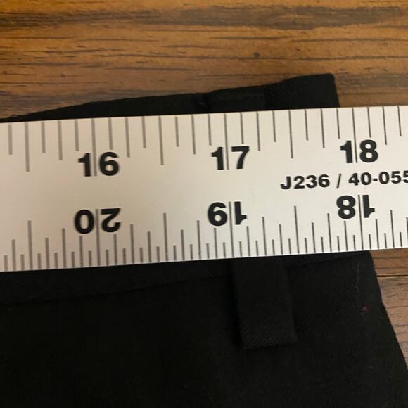 Men’s 100% Wool Dress Pants 35x28 Black No Pleat Tailored Business Slacks - Picture 7 of 8